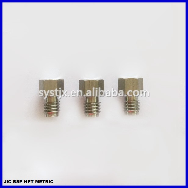 ss304 threaded hydraulic stainless steel plug fitting