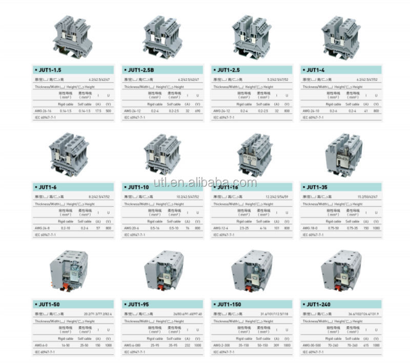 dinレール端子台シリーズukh50英国フェニックスceulユニバーサルターミナルブロック仕入れ・メーカー・工場