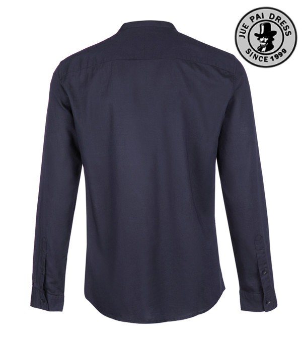 カスタムビジネスメンズtシャツ、2016最新デザインのメンズロングスリーブシャツでピュアカラーシャツ仕入れ・メーカー・工場