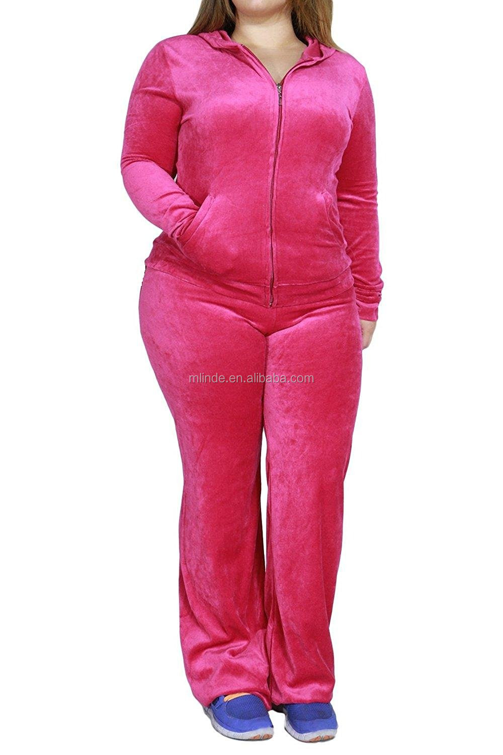 velour plus size tracksuit