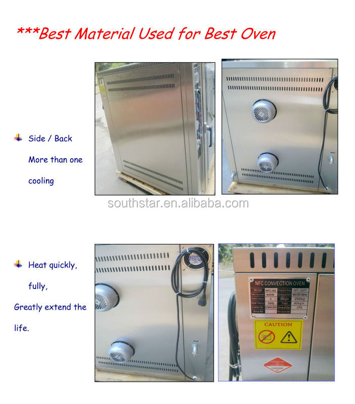 Luxury Series 3 Decks 6 Trays Gas Deck Oven NFR 60H China Southstar