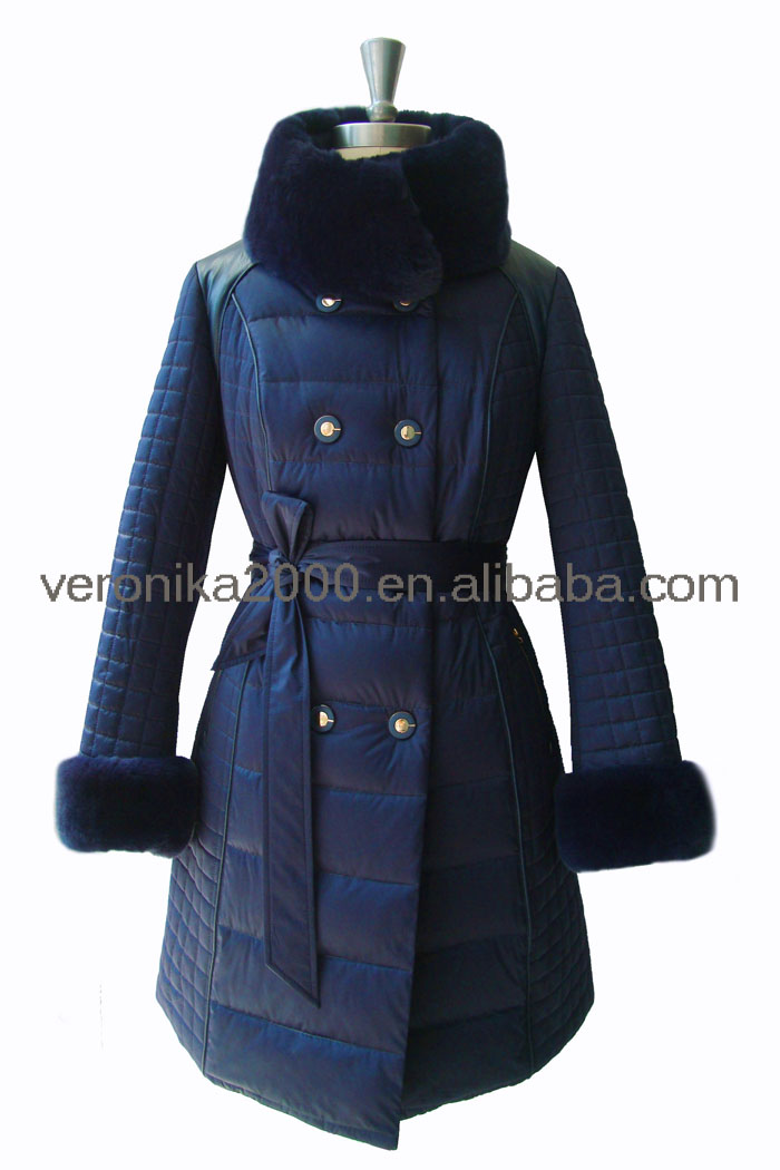 新しいスタイル2015ファッショナブルな冬のコートダウンジャケットミディアムスタイル仕入れ・メーカー・工場