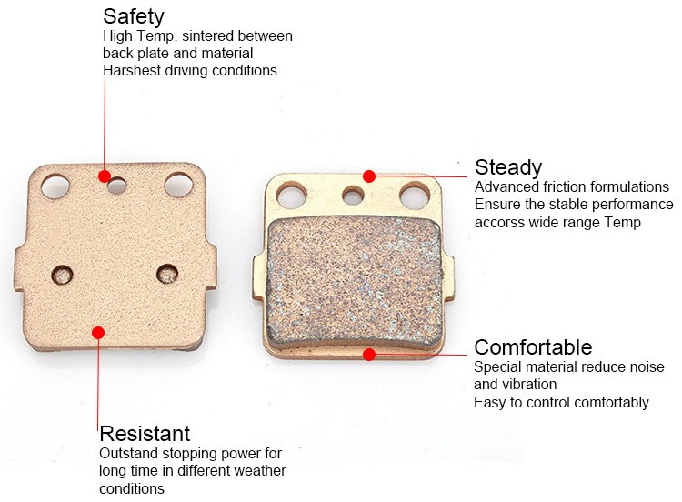 ATV brake pad