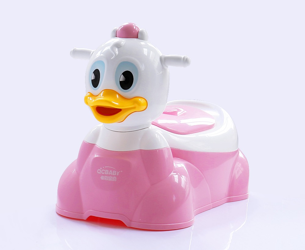 Eend ontwerp kinderpotje met muziek & handvat wc stoel andere baby ...