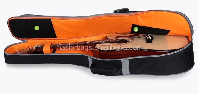 2015 Very cool and high quality guitar backpack with china factory