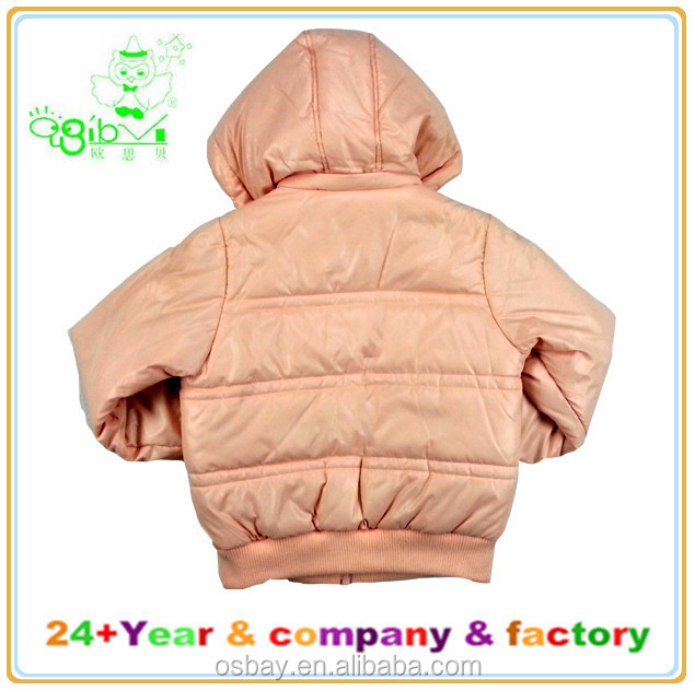 の子供の洋服のoem, の子供の冬のジャケット, フードコートを持つキラキラ女の子のための石仕入れ・メーカー・工場