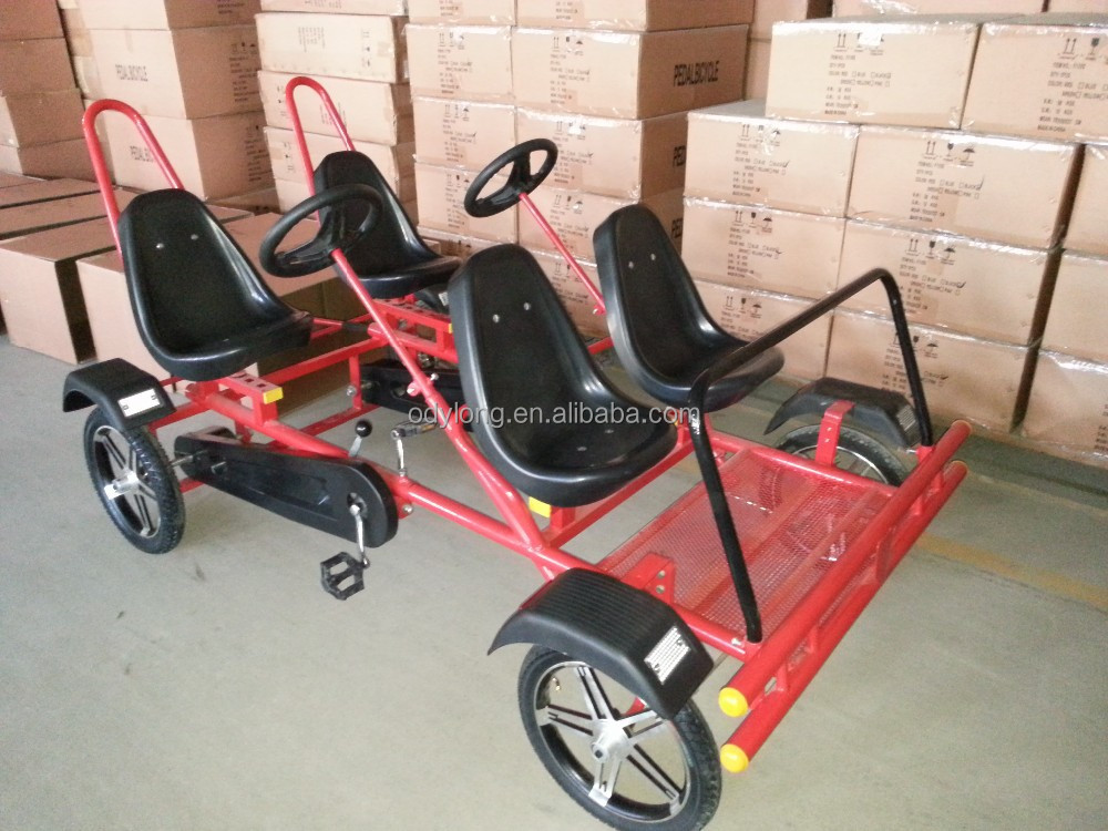 4 person pedal cart