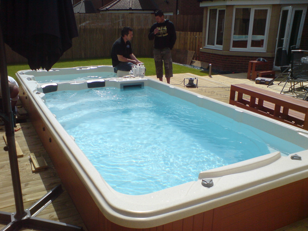 pool spa swim ground above swimming portable tub combo acrylic outdoor luxury rectangular balboa control system freestanding ce alibaba amc