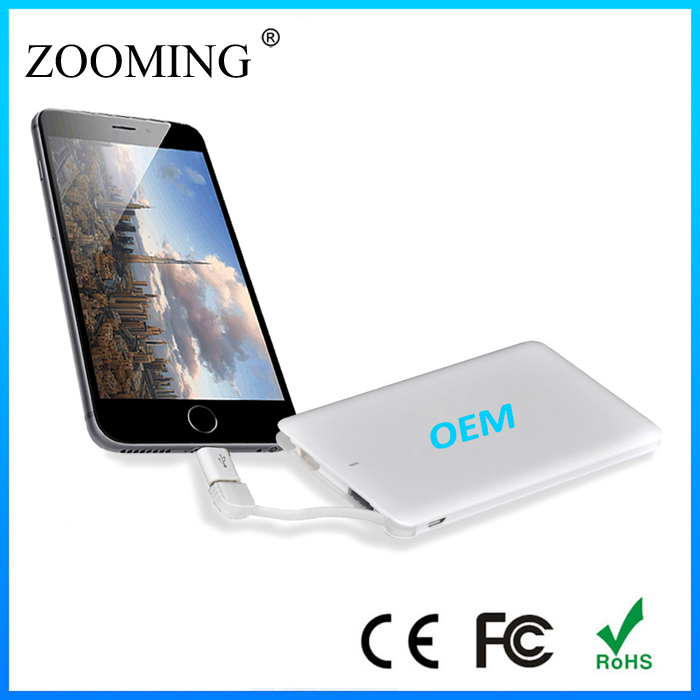 Smart Mobile Power Bank+manual Single Usb With Led Indicate 4000mah