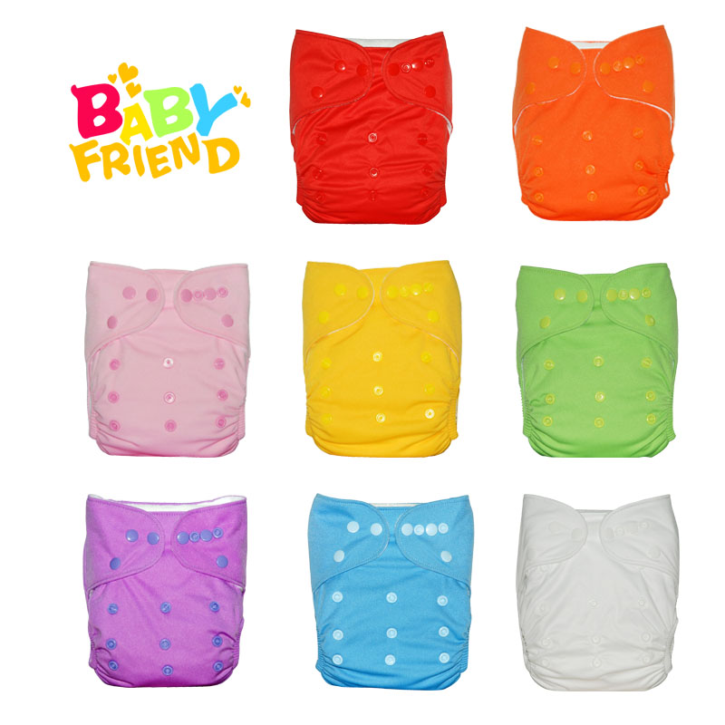 送料無料babyfriend赤ちゃん2015再利用可能と洗える環境に優しいベビーおむつ新しいソリッドカラー布おむつ 問屋・仕入れ・卸・卸売り