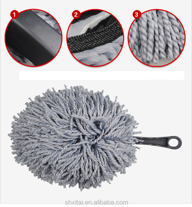 High quality car cleaning kits microfiber car wash brush with long and short handle