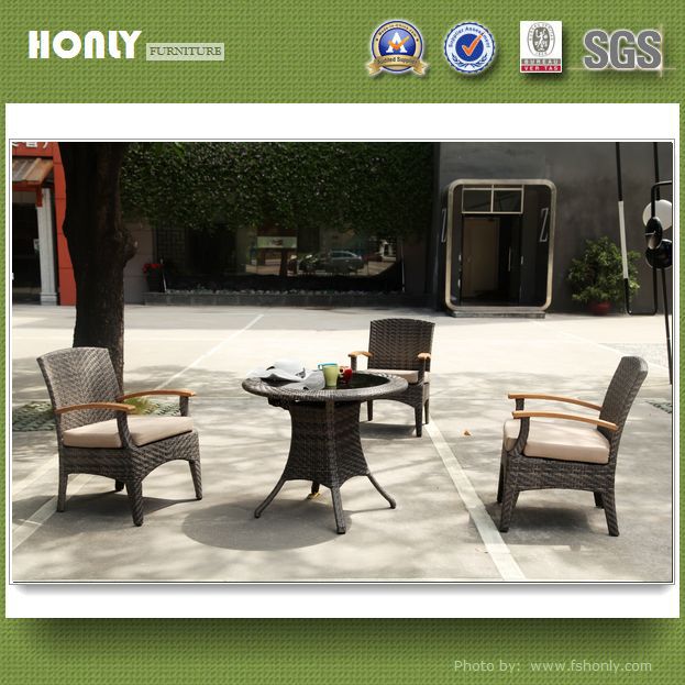 Leisure rattan outdoor furniture modern dining table set dining table