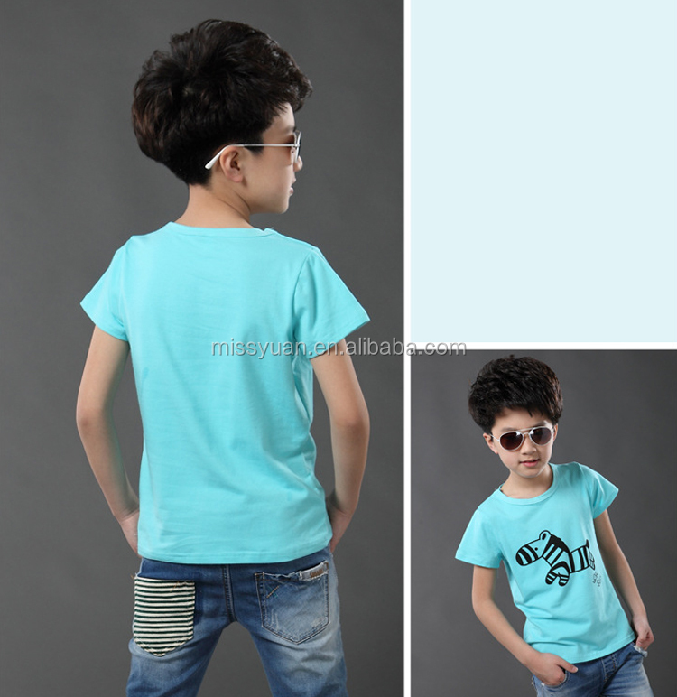 alibabaの熱い販売トップ品質2015半袖の男の子の服仕入れ・メーカー・工場