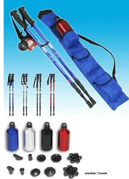 寧海登山杖を供給するアーンドラ4t- ハンドルアルミトレッキングポール湾曲したハンドルの杖杖問屋・仕入れ・卸・卸売り