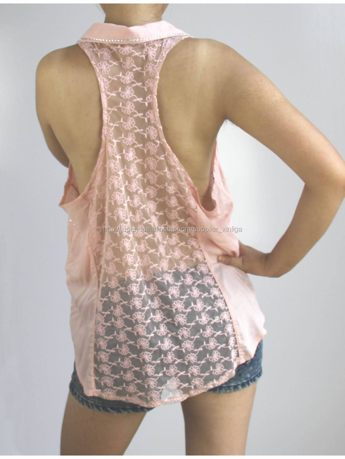 光沢のある石Tシャツ2014ファッションの女性問屋・仕入れ・卸・卸売り
