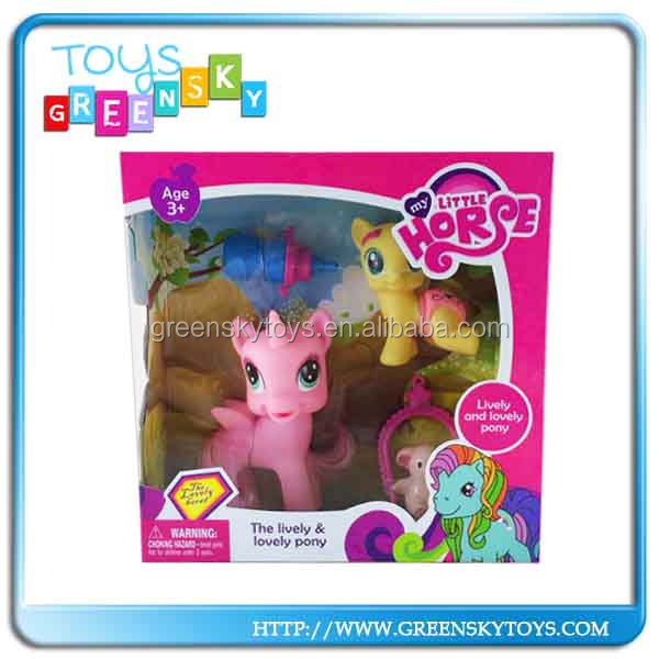 素敵なプラスチックゴム製の動物のおもちゃ子供のためのポニー馬問屋・仕入れ・卸・卸売り