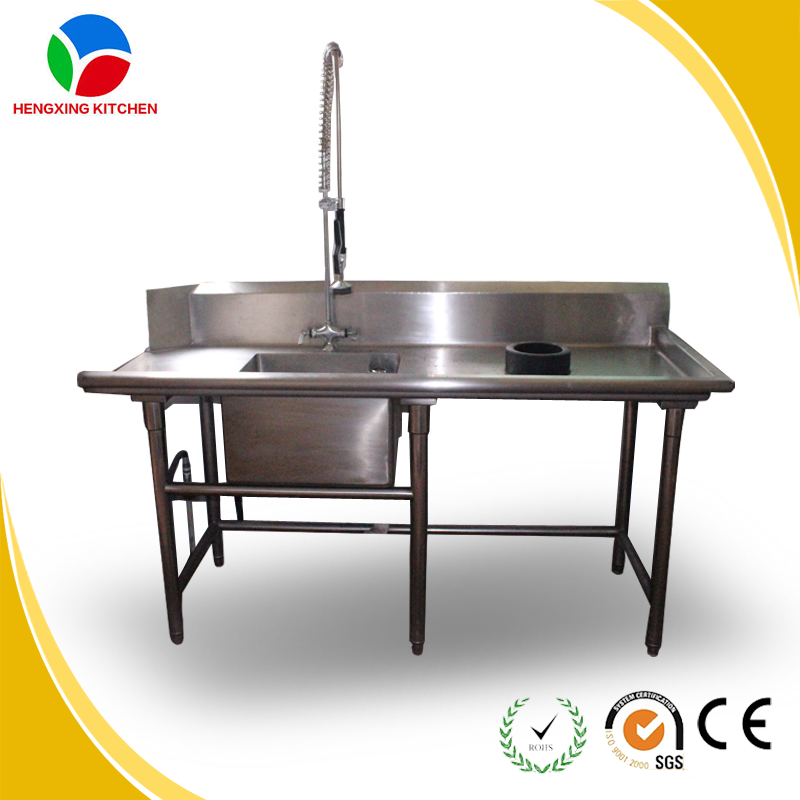 Bowl Sink Table/kitchen Stainless Steel Sink Work Table For Restaurant ...