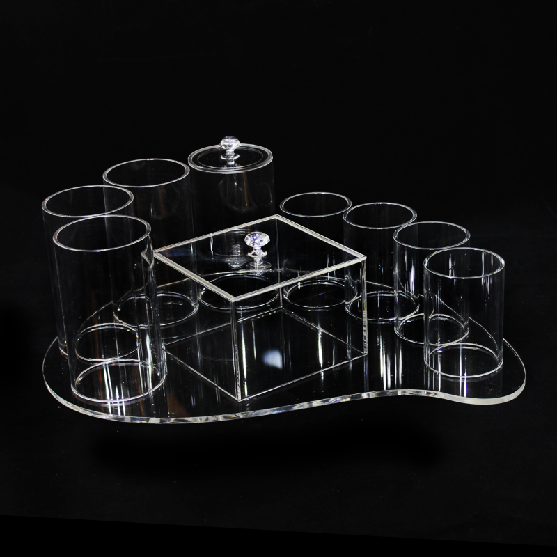 New Arrival Custom Plastic Clear Acrylic Makeup Brush Organizer,Acrylic
