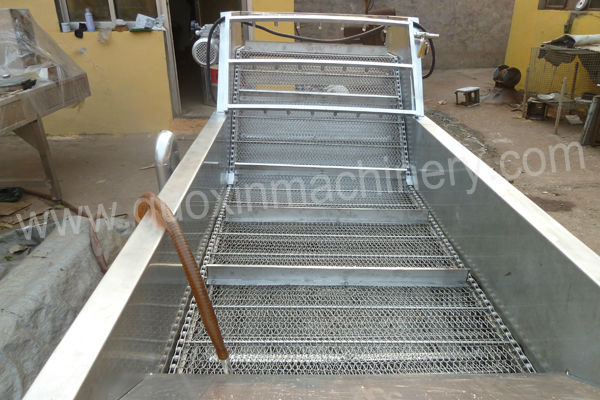 Good performance QPQX-4000 industrial brush fruit vegetable washing machine