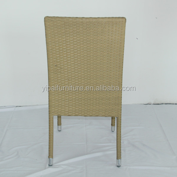 hotel rattan high back stack relaxing leisure dining chair yc039