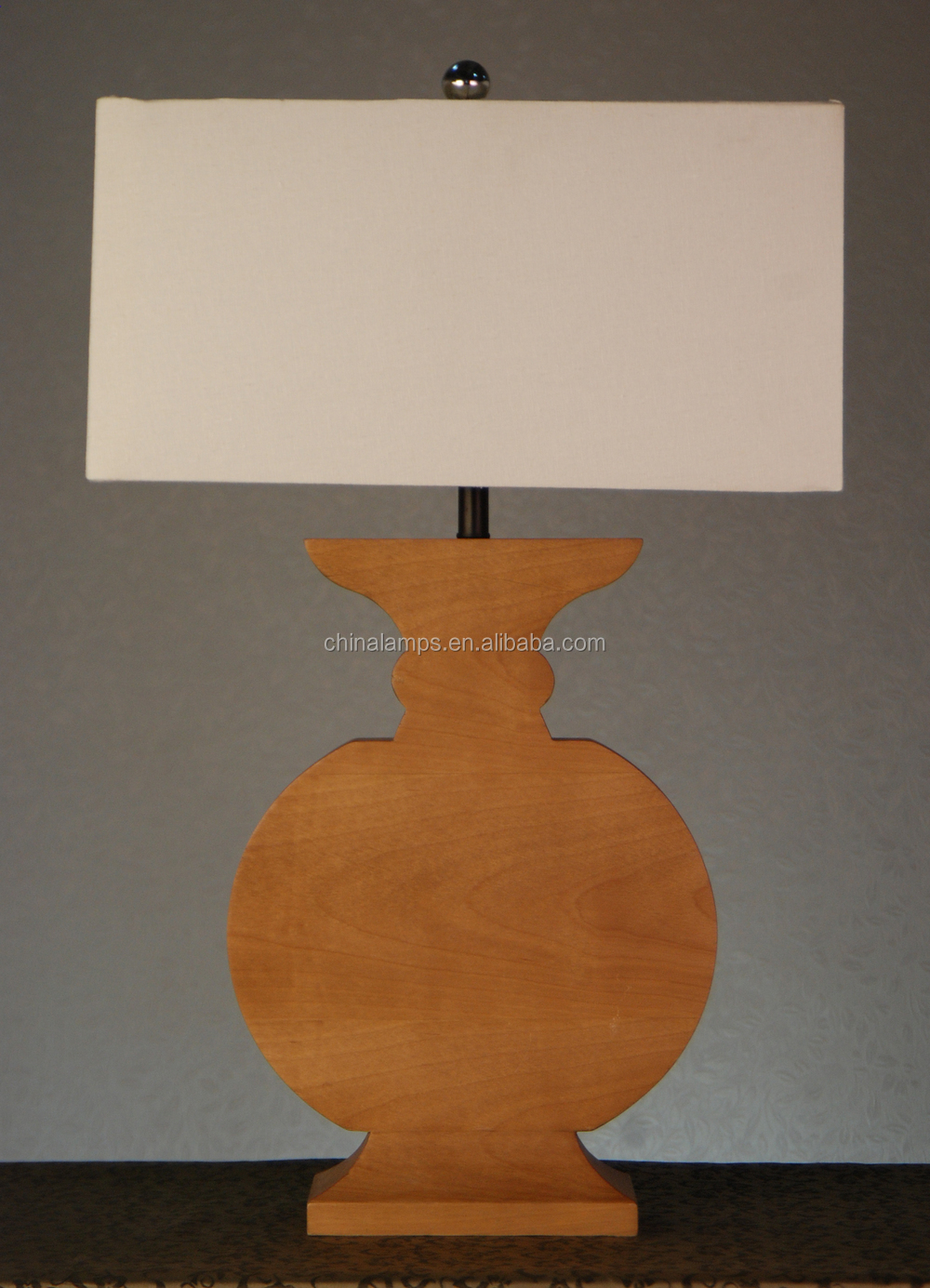 Kerst decoratie houten tafel lamp met lampenkap voor herberg/hotel ...