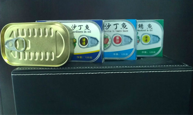 EMPTY ALUMINIUM CAN for fish 125g