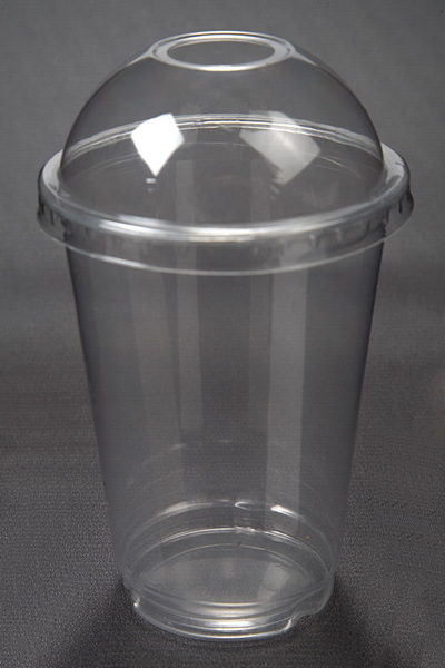 16オンスプラスチック明確なカップ付きフラットふた用アイスコーヒースムージー仕入れ・メーカー・工場