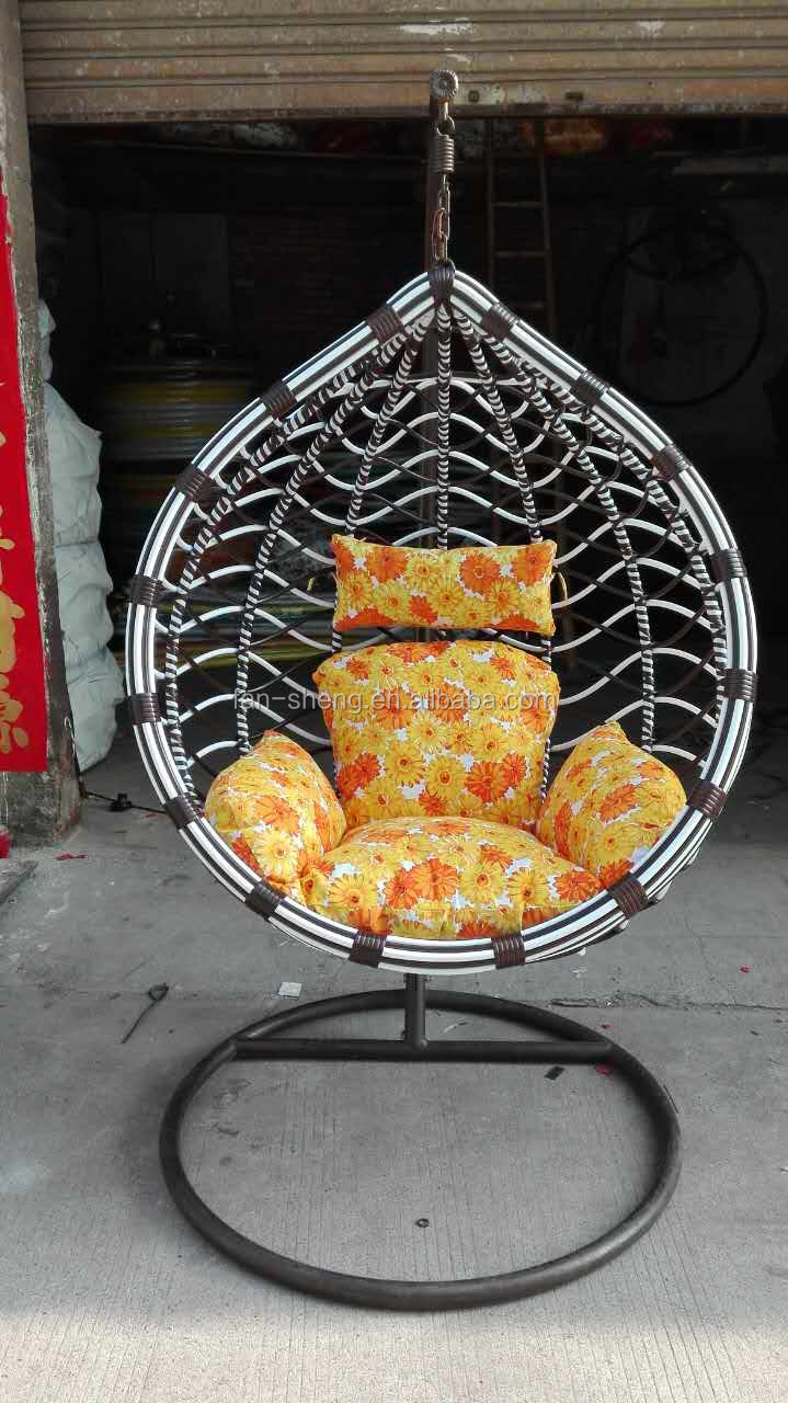 屋外籐スイング卵椅子/ pe籐卵ぶら下げ椅子/ガーデンスイング仕入れ・メーカー・工場