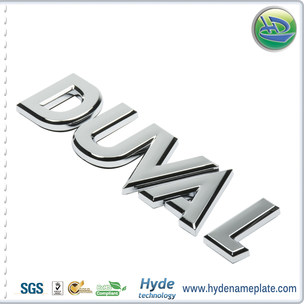 Customized Letter Metal Car Emblem Badges,Plastic Car Emblem Sticker