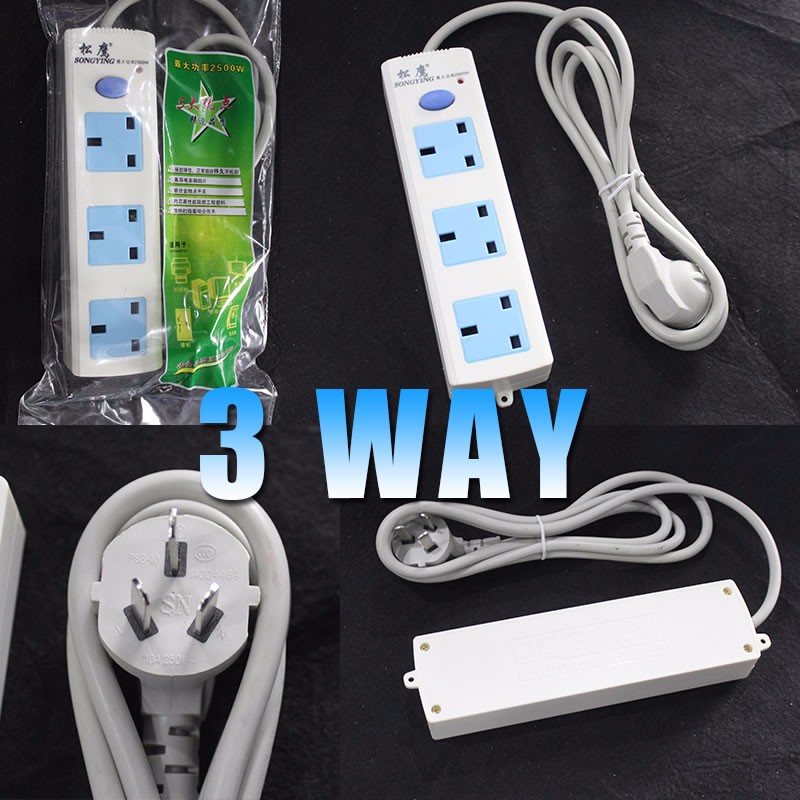 Uk 13amp Electric Multi Extension Socket With Usb Power Extension
