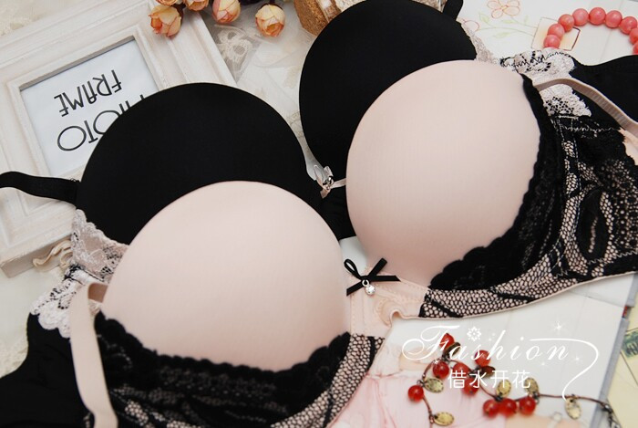 luxury secret women bra set deep V push up lingerie Sexy lace bra & brief underwear set for ladies(28)