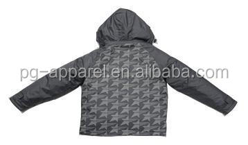 少年2015プリント冬のパディングジャケットの株式仕入れ・メーカー・工場