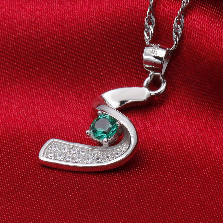2014ファッションhot sale925シルパージルコニアペンダントロジウムメッキ＆ローズゴールドメッキアクセサリージュエリー問屋・仕入れ・卸・卸売り