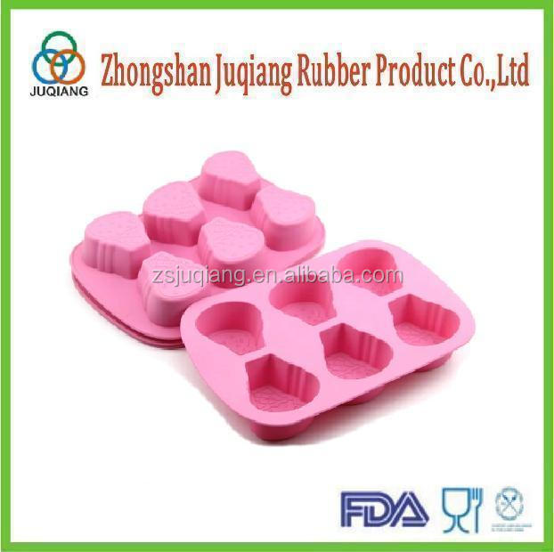 new design 6 cavity easter egg shaped silicone cake molds chocolate molds