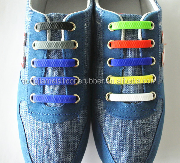 シリコーン新しい発明2015v-tie靴ひも、 フラット弾性靴ひもの製造業者仕入れ・メーカー・工場