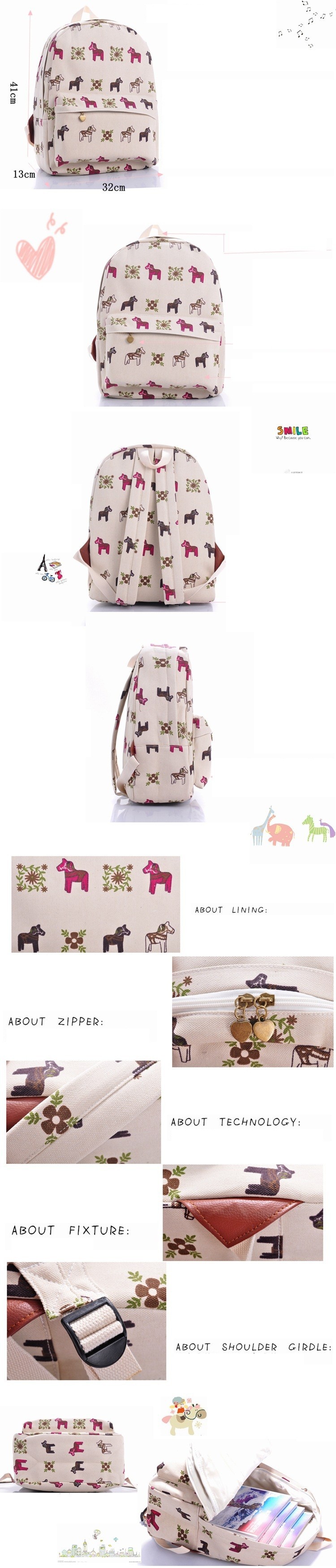 New-2014-Lovely-printing-backpack-children-women-travel-bags-girl-cartoon-brand-shoulder-bags-canvas-school-backpack-bag-1