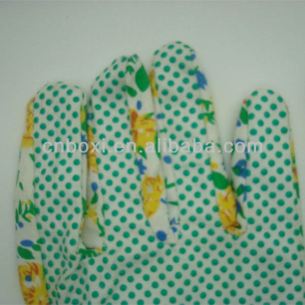 Boxi- 高品質フル手のひらポイントて、 プラスチック庭手袋問屋・仕入れ・卸・卸売り