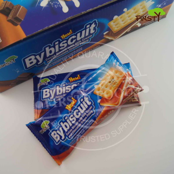Bybiscuit 2 layers chocolate and milk filling