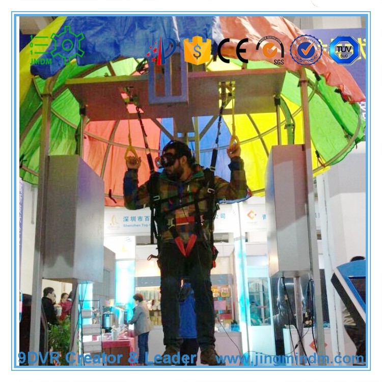 Oculus rift Dk2/HTC vive 9D VR Skydiving simulator cinema Virtual reality 9D film parachute jumping simulation
