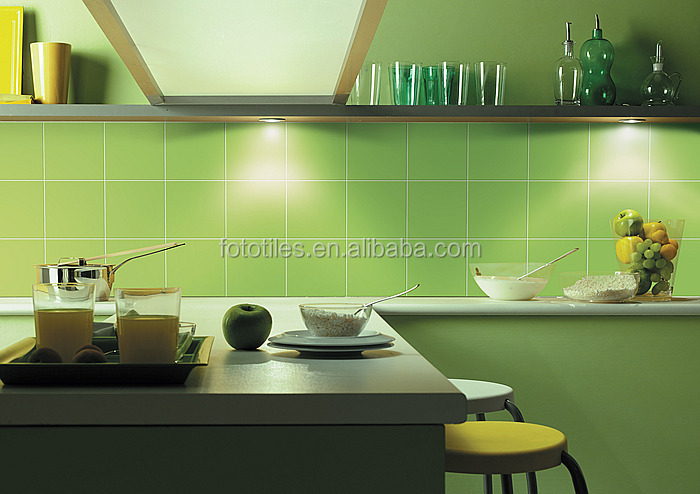 Moderne keuken ontwerp foshan keramische tegels 20x20cm donker ...