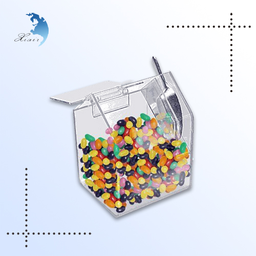 3 Tier Square Shape Desktop White Acrylic Lollipop Display Stand For Sale
