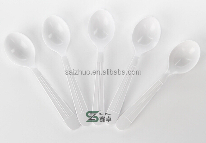 18cm使い捨てのプラスチック製のフォークとスプーンとお付きナイフ黒、 白い色仕入れ・メーカー・工場