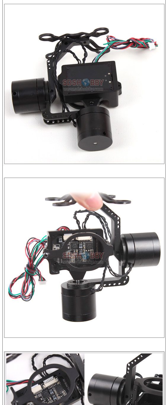 2- 軸cncブラシレスジンバル/カメラgopro用コントローラを使ってマウントalexmos3/3+fpvdjiファントム問屋・仕入れ・卸・卸売り