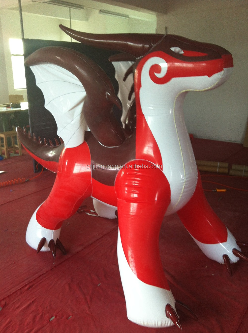 inflatable red dragon