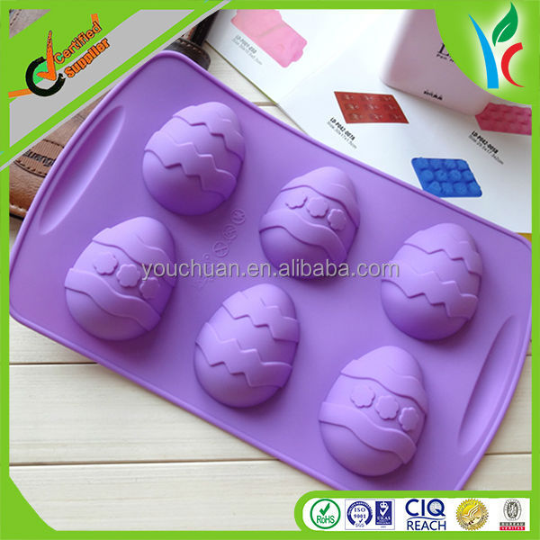 Easter Egg Shaped Silicone Chocolate Mould, Lucky Egg Pudding Cake Mould