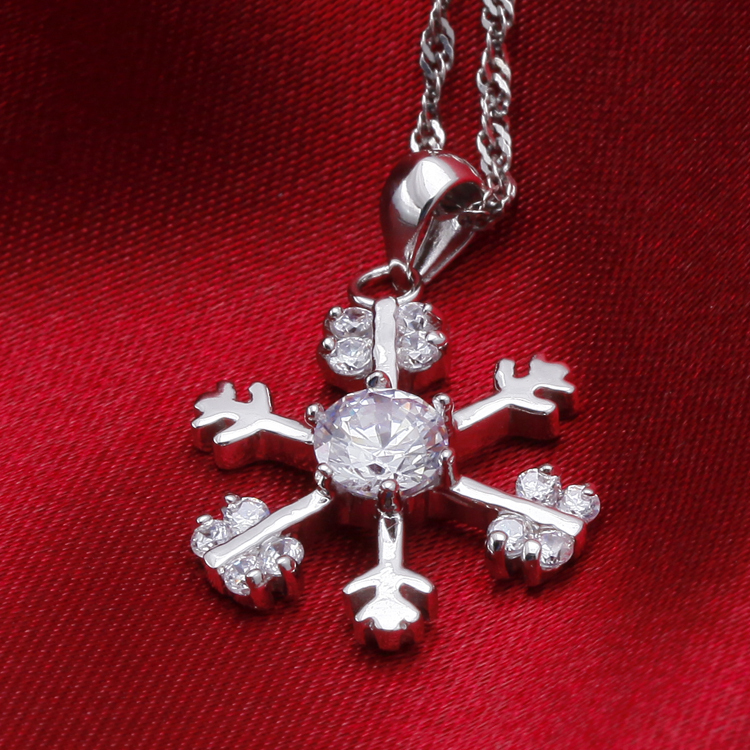 2014 wholesale snow 925シルパージルコニアペンダントロジウムメッキアクセサリージュエリー問屋・仕入れ・卸・卸売り
