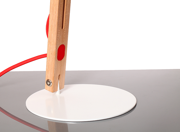 Madera creativa lampara de mesa, escritorio de madera simple ...
