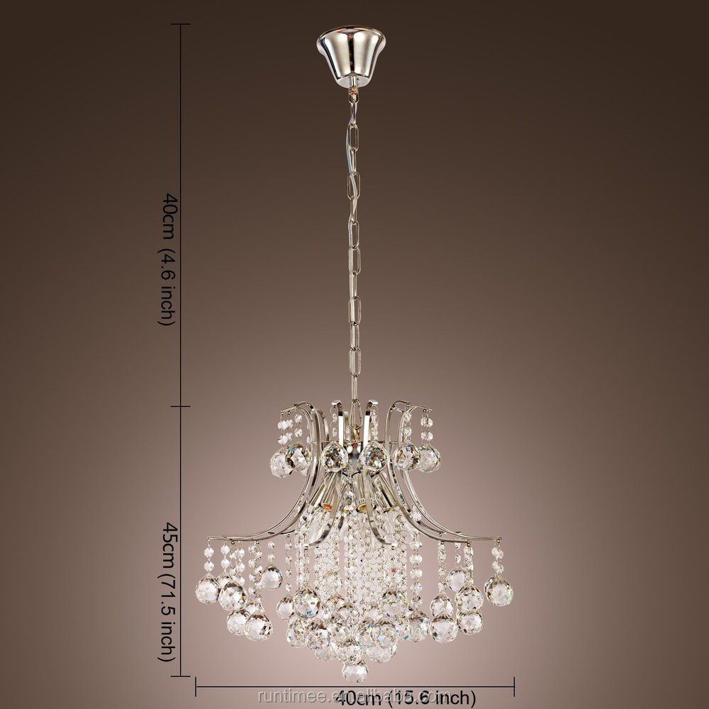 Moderno lampadario di cristallo con 6 luci a sospensione moderna ...