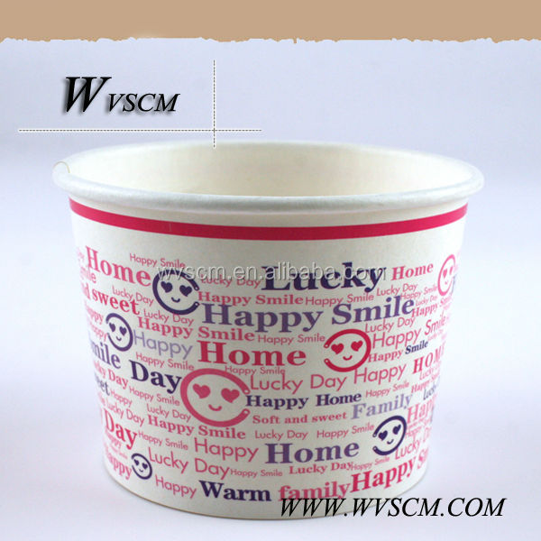 Customized paper frozen Yogurt Cup