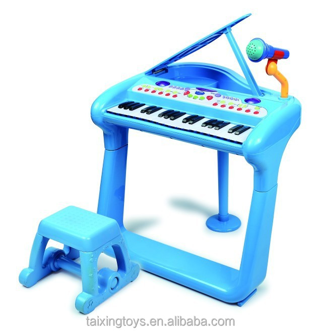 楽器のおもちゃ子供のための電気オルガン青の色、 ピアノのおもちゃ仕入れ・メーカー・工場